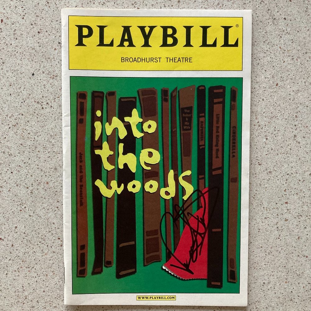 Vanessa Williams and Cast Signed Playbill Into The Woods 2002 Broadway Revival